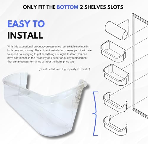 Lower Door Shelf Bin fits Frigidaire FFSS2615TP2 FFSS2615TS5