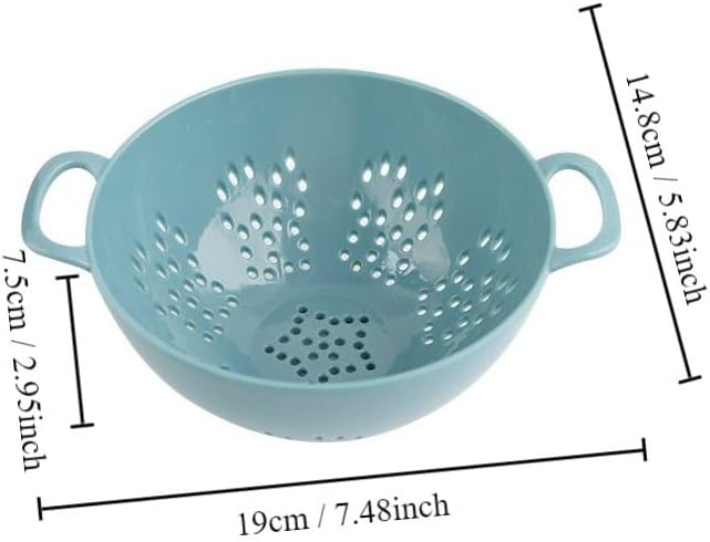Heavy Duty 6 Inch Food Colander, Large Capacity Vegetable Strainer - Image 2