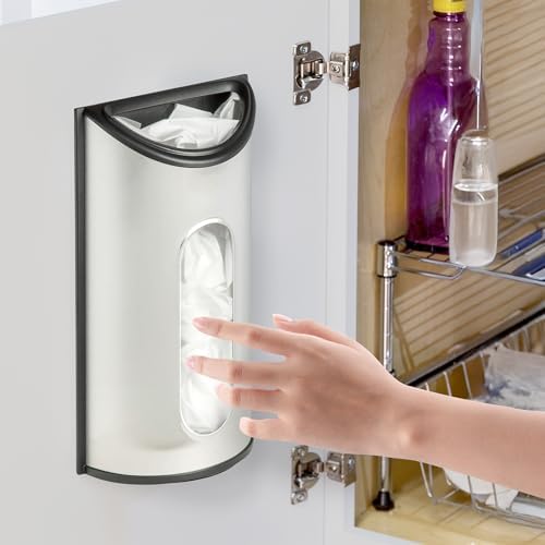 Honey-Can-Do Stainless Steel Plastic Bag Saver & Trash Bag Dispenser