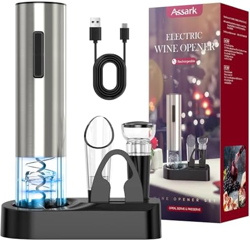 Electric Wine Opener,Rechargeable Automatic Wine Opener Corkscrew