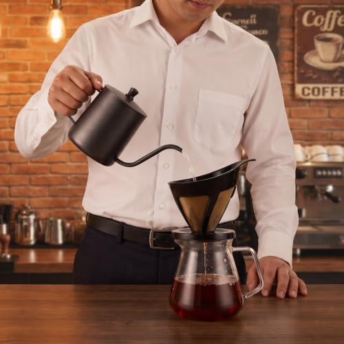 Manual Pour Over Coffee Dripper Set with Grinder