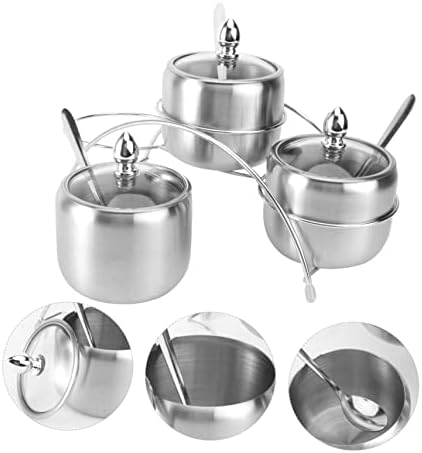 Stainless Steel Spice Rack Organizer Set, European Style Condiment