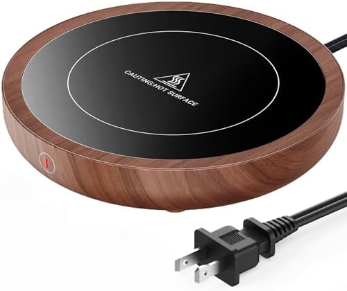 SWEETFULL Coffee Mug Warmer, Electric Cup Warmer for Desk - Wood
