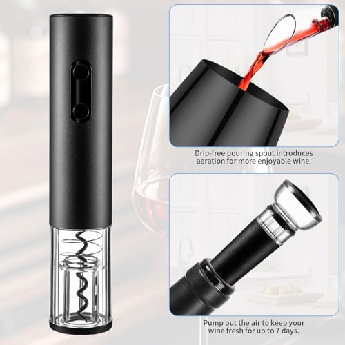Electric Wine Opener Set Rechargeable, Electric Corkscrew Wine Opener