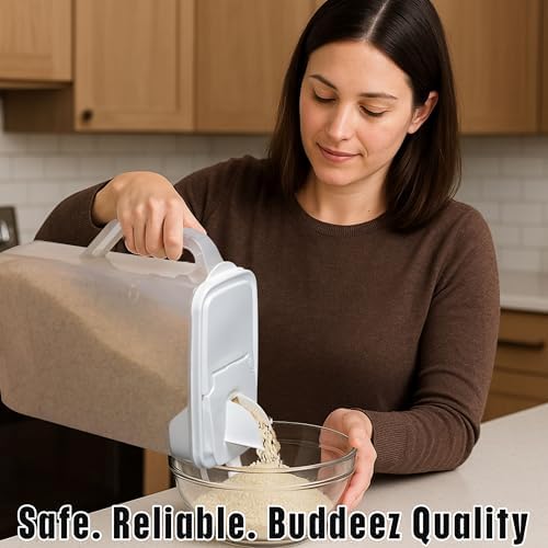 Buddeez Bulk Food Storage Container 8 Quart All Purpose Clear