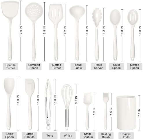 HaWare Kitchen Utensils, 14 PCS Silicone Cooking Utensils Set, Heat