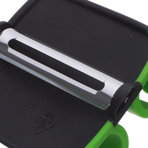 6pcs Palm Vegetable Peeler with Stainless Steel Blade, Green