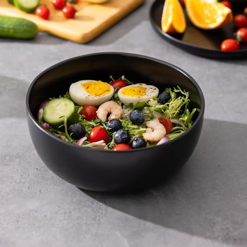 AmorArc Stoneware Cereal Bowls for Kitchen, 28oz Large Ceramic Soup