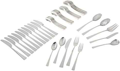 Gorham 871430 Biscayne 65-Piece Stainless Flatware Set, Silver