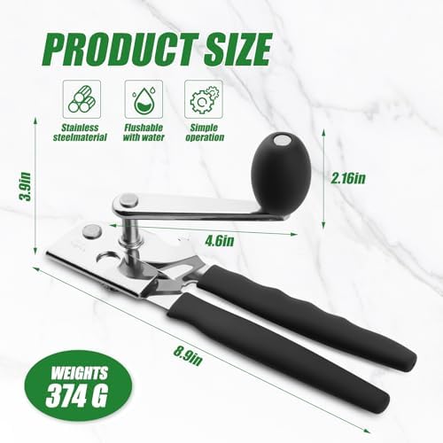 Commercial Can Opener Stainless Steel Handheld Can Opener Smooth Edge