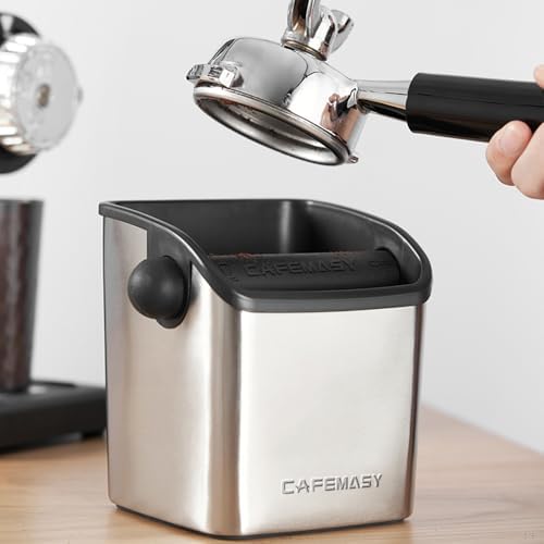 CAFEMASY Coffee Grounds Puck Knockbox Espresso Durable Stainless Steel