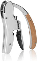 Rabbit Wine Opener with Wooden Handle & Foil Cutter