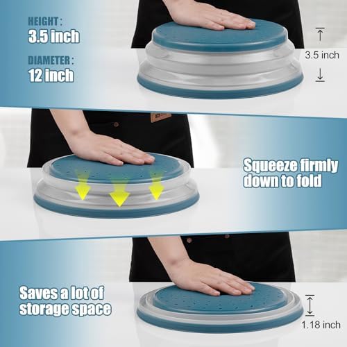 Large Microwave Splatter Cover & Silicone Mat, 12 Inches