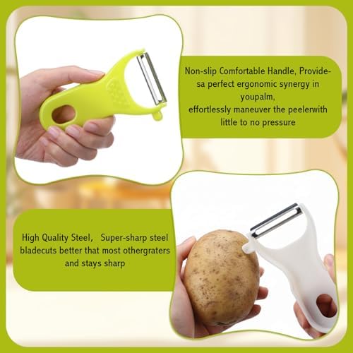 20 Pack Vegetable Peeler Bulk with Sharp Blade, 5 Colors Potato