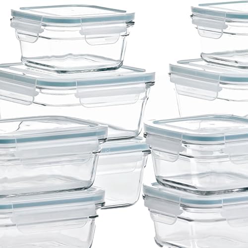 Glasslock Ring Taper 24 Piece Glass Storage Set