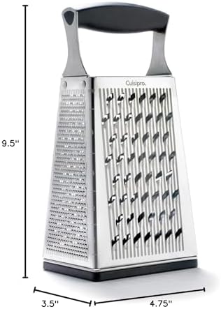 Cuisipro Stainless Steel 4-Sided Cheese Grater