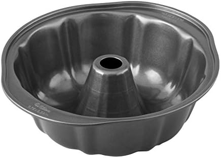 Wilton 9-Inch Steel Round Fluted Tube Cake Pan, Non-Stick, 12-Cup