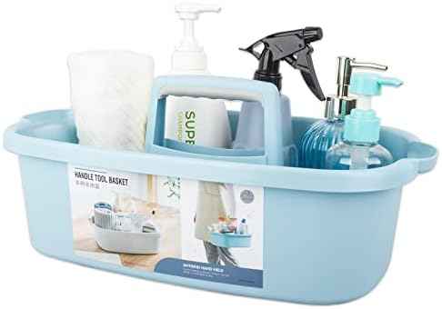 JiatuA Large Cleaning Caddy Basket, Blue