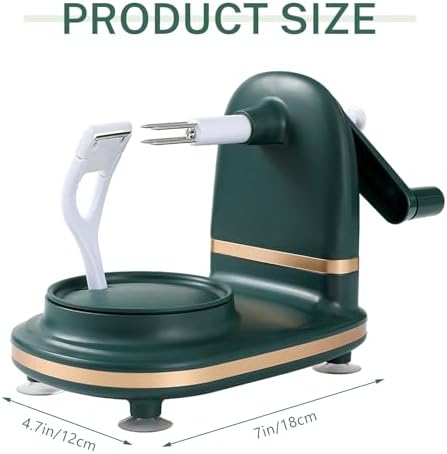 Manual Hand Crank Apple Peeler, Corer and Slicer – Suction Non Slip