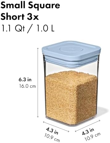 OXO Good Grips 3-Piece POP Container Set with Mini Scoops — Sky Blue