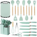 19-Piece Cooking Utensils Set, Green