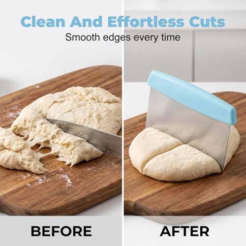 Multi-Purpose Bench Scraper – Dough Cutter & Chopper with Measurement