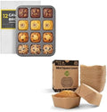 Bake Choice Square Brownie Pan with Dividers 100Pcs Square Mini