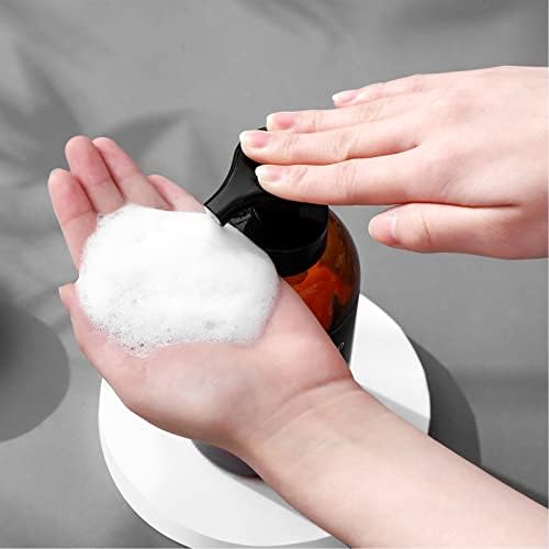 Foaming Hand Soap Dispenser Glass Jar Foam Dish Soap Dispenser for