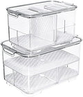 SANNO Vegetable Fruit Storage Containers, Set of 2