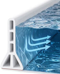4" High Shower Threshold Water Dam 67 Inch Foldable Shower Splash