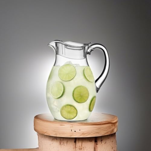 Acrylic Pitcher (72 oz), Clear Plastic, Water Pitcher with Lid