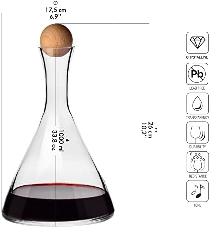 KROSNO Wine Decanter, 33.8 oz, Avant-Garde Collection