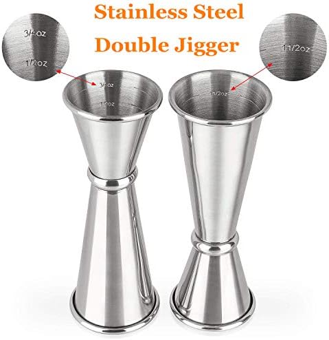 Double Clear Plastic and Stainless Steel Japanese Style Jigger