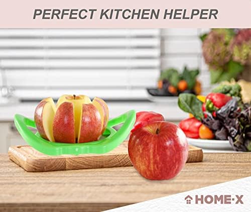 HOME-X Apple Corer and Cutter, Fruit and Vegetable Slicer, Apple Core