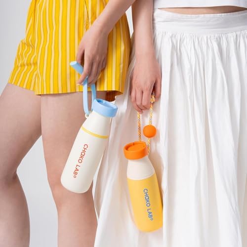 CHAKO LAB 17oz Insulated Water Bottle | Dual Drinking Modes | Two