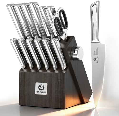 imarku 14-Piece High-Carbon Stainless Steel Knife Set
