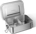 G.a HOMEFAVOR Stainless Steel Bento Lunch Box, 2-Compartment, 800 ml