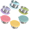 Salad Dressing Container To Go, 6x1.6oz Dressing Sauce Containers for