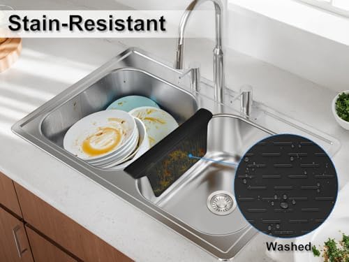 Sink Saddle Kitchen Sink Mat, Silicone