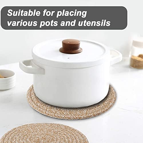 Pot Holders Trivets Set 4 Pcs, Potholders for Kitchens, 100% Pure