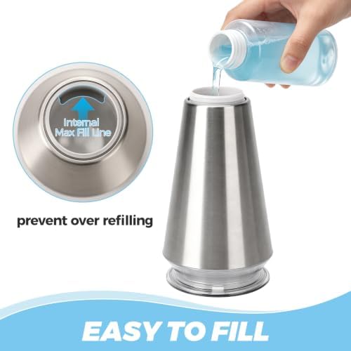 Stainless Steel Soap Dispenser for Hand Soap & Dish Soap