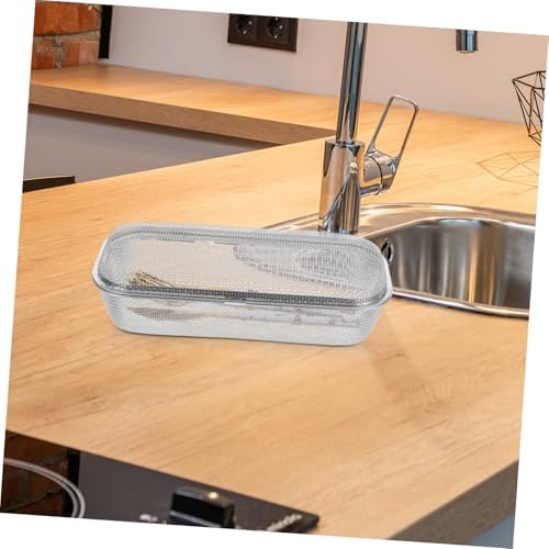 Stainless Steel Cutlery Rack Utensil Holder Protective Mesh for