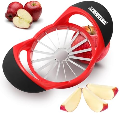 SCHVUBENR 16-Blade Apple Slicer and Corer - 4.72 Inch Sharp Stainless