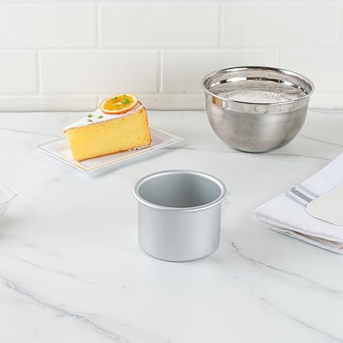 Restaurantware-Met Lux 4 x 3 Inch Straight-Sided Baking Tins, 12 Round