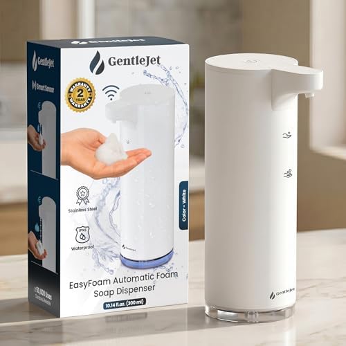 GentleJet EasyFoam Automatic Foaming Soap Dispenser, 304 Stainless