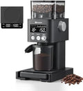 MOKKOM Electric Conical Burr Grinder with Removable Scale