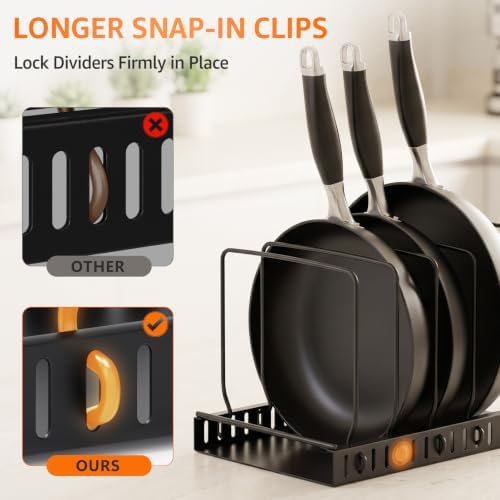 Cutting Board and Baking Sheet Organizer for Cabinet with Solid Metal