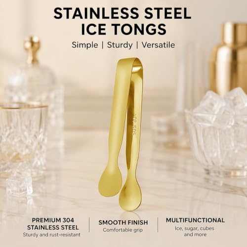 Ice Cream Scoop Set - Ice Tongs - Ice Cream Scoop - Stainless Steel