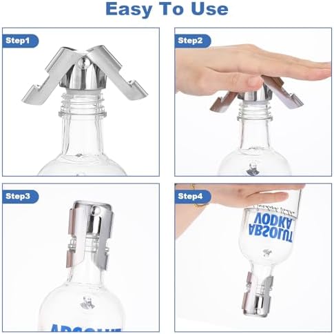 15 Pack Stainless Steel Champagne Stoppers, Reusable Sealer Keeps