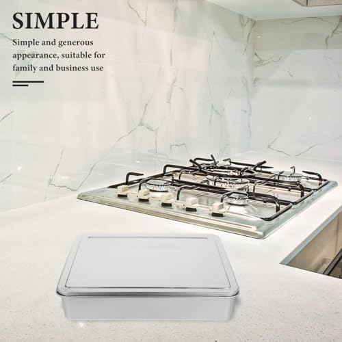 VOSAREA Covered Cake Pan Nonstick Tiramisu Pan with Lid Stainless